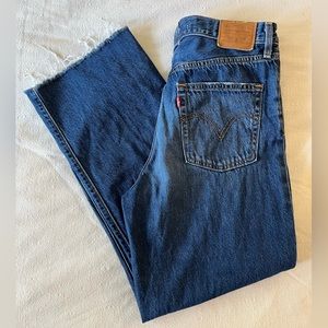 Levi’s Premium Ribcage Straight Ankle Jeans